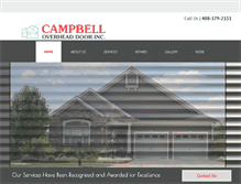 Tablet Screenshot of campbelloverheaddoor.com